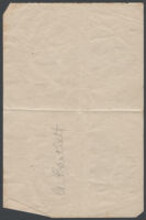 z- - do not release - Reverse side of correspondence from Lee Banning Morris to Adelbert Bartlett, 1952 - uclamss_1300_3615i