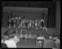 Performers in a children's concert, Roosevelt Elementary, Santa Monica, 1950s