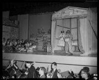 "Pagliacci" production with Enrico Porta, Barnum Hall, Santa Monica, 1955