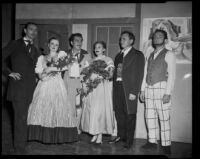 "Bohème" cast members, Santa Monica, 1955