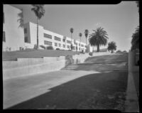 Façade of Santa Monica High School, Santa Monica, 1939