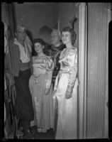 “Rigoletto” cast members Lewis Statham, Laurin Malcolm and 2 others, John Adams Auditorium, Santa Monica, 1949