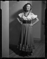 "Rigoletto" production cast member Gladys Andrews as Sparafucile's sister, John Adams Auditorium, Santa Monica, 1949
