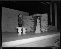 “Rigoletto” production with Natalie Garrotto and Ray Gagan, John Adams Auditorium, Santa Monica, 1949