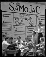 Students work on school paper SaMoJaC, Santa Monica, 1937
