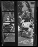 Santa Monica College students outdoors, Santa Monica, 1937