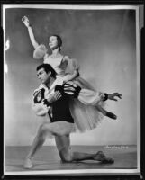 Andrea Karlsen and Paul Maure, directors of the Ballet des Arts Company, photographed by Constantine, copy print 1964