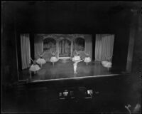 Ballet performance by dancers of the Andrei Tremaine studio, Barnum Hall, Santa Monica, 1955