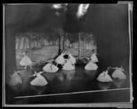 Ballet performance by dancers of the Andrei Tremaine studio, Barnum Hall, copy print, Santa Monica, 1955