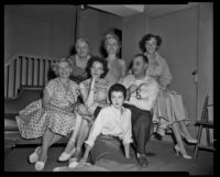 Palisades Players cast members, Pacific Palisades, 1955