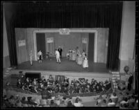 “Marriage of Figaro” production with Lou Ann Wyckoff, Roderick Risto, Pryor Bowen, and Robert Mahoney, Barnum Hall, Santa Monica, 1958