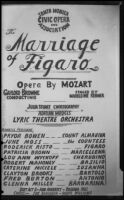 “Marriage of Figaro” production poster, 1958