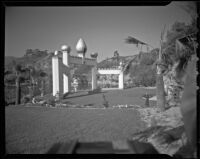 Golden Lotus Archway at the Self-Realization Fellowship Lake Shrine Temple, Pacific Palisades (Los Angeles), 1952