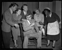 Cast “O.K. By Me” cast members, directed by Louis Glaum, Los Angeles, 1952
