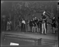 “Il Trovatore” production with Mina Doerr, Enrico Porta, and Arnet Amos, Wilshire Ebell Theatre, Los Angeles, 1950