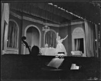 Nelda Scarsella performing in “La Traviata” at the Wilshire Ebell Theatre, Los Angeles, 1951