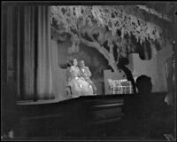Nelda Scarsella and Enrico Porta performing in “La Traviata” at the Wilshire Ebell Theatre, Los Angeles, 1951
