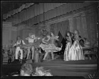 “Traviata” production with dancers performing, Ebell Theatre, Los Angeles, 1951