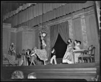 “Traviata” production with dancers performing, Ebell Theatre, Los Angeles, 1951