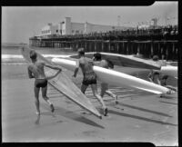 Surfers at the Salt Water Carnival, Santa Monica Beach, 1941