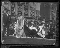 Coronation of the Fiesta Queen, copy print, Los Angeles, circa 1910-1920