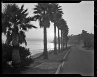 Pacific coastline and drive, Santa Barbara, 1939