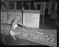Beach city exhibit and model, Santa Monica, 1948