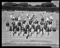 Lancaster O'Grady with the Santa Monica Municipal Symphonic Band and ballet dancers at the Greek Theatre, Santa Monica, 1940