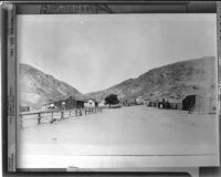 Calico ghost town main street, San Bernardino County, Barstow vicinity, copy print, 1929