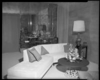 Hotel room photographed for the architect John Lindsay, San Diego, 1956