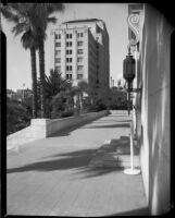 State Building seen from the steps of the City Hall, Los Angeles, 1950