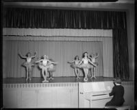 Ballet performance during a children's program, Roosevelt Elementary School, Santa Monica, 1956