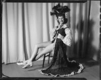 Lucille G. Maser in rumba costume, Los Angeles, 1941