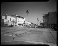 Westwood Village at the intersection of Westwood Blvd. and Weyburn Ave., Los Angeles, 1941
