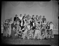 “Merry Widow” cast members, Barnum Hall, Santa Monica, possibly 1960