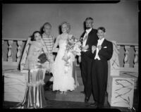 "Merry Widow" cast members including Natalie Garrotto, Barnum Hall, Santa Monica, possibly 1960