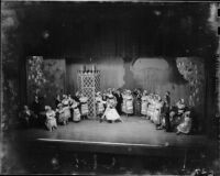“Merry Widow” production with dancers performing, Barnum Hall, Santa Monica, possibly 1960