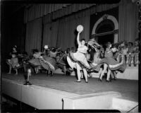 “New Moon” production with dancers performing, Barnum Hall, Santa Monica, 1949