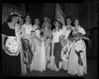 "New Moon” cast members including Catherine Mazet, Barnum Hall, Santa Monica, 1949