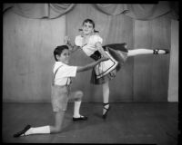 Karinova Ballet students in costume, Santa Monica, 1960