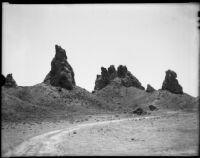 Landscape with pinnacles in the California Desert National Conservation Area, Trona (vicinity), 1955