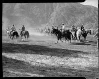 Guests on horseback at the La Paz Guest Ranch, Palm Springs, 1941