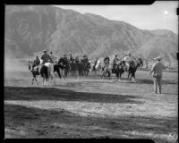 Guests on horseback at the La Paz Guest Ranch, Palm Springs, 1941