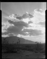 Desert landscape with clouds, Thousand Palms vicinity, 1930
