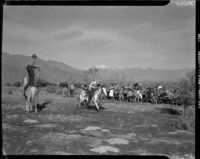 Lasso event at a breakfast ride, Palm Springs vicinity, 1941