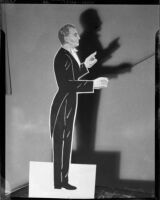 Cutout representing conductor Mario Lanza, 1951