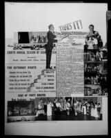 Collage commemorating the 8th annual season of the Santa Monica Civic Opera, 1951