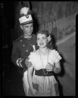 “Elisir d’amore" cast member Barbara Gholson with a fellow performer, John Adams Auditorium, Santa Monica, 1951