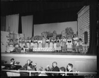 “Elisir d’amore" production with Natalie Garrotto, June Moss, and Kay Marshall, John Adams Auditorium, Santa Monica, 1951