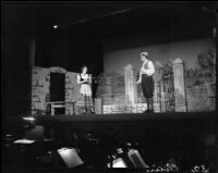 “Elisir d’amore" production with June Moss and another performer, John Adams Auditorium, Santa Monica, 1951